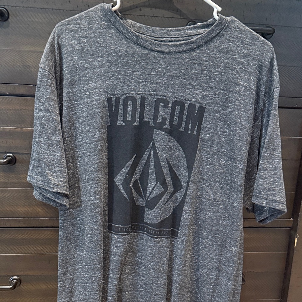 Volcom Charcoal Logo Tee